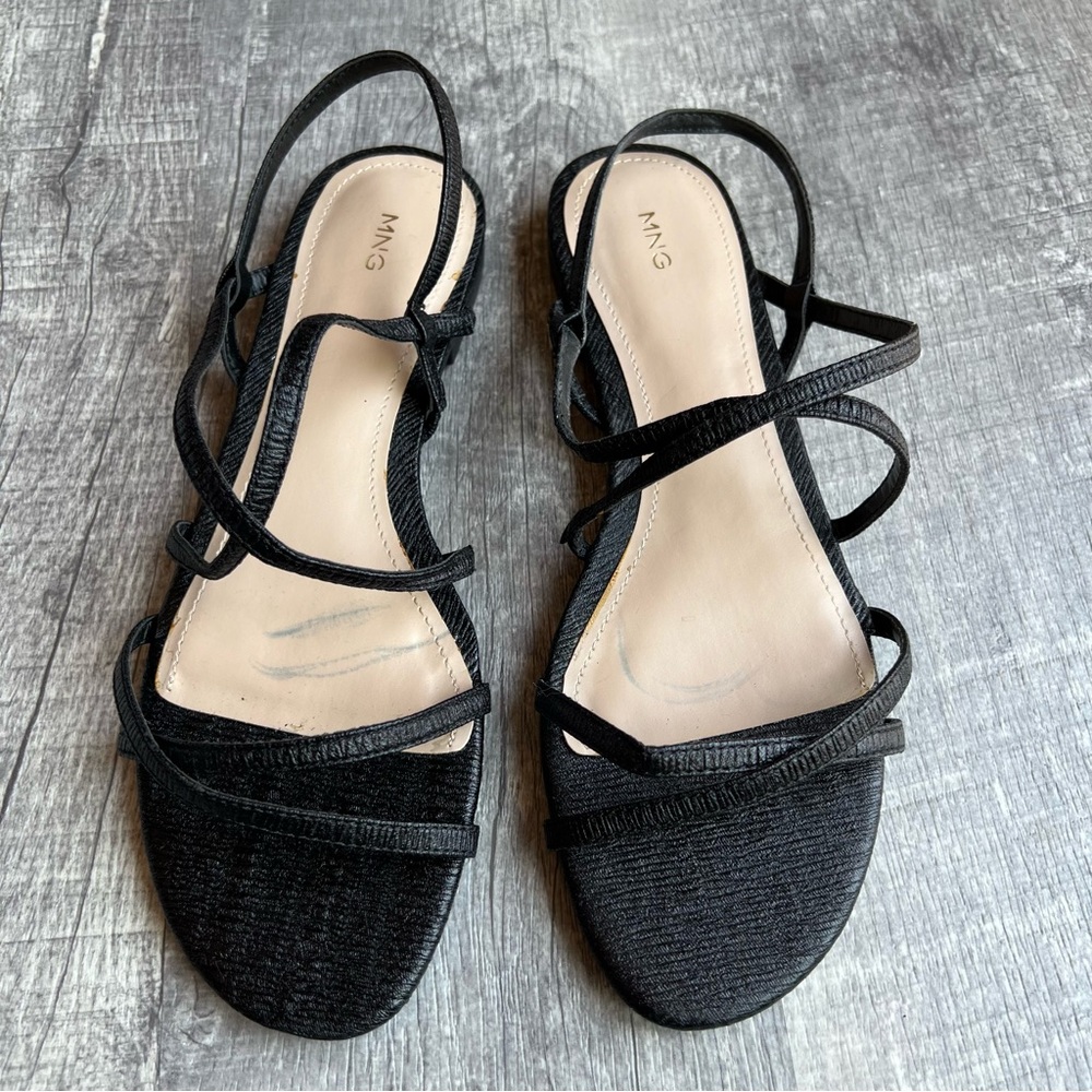 MNG Sandals Black Size 38 Stappy